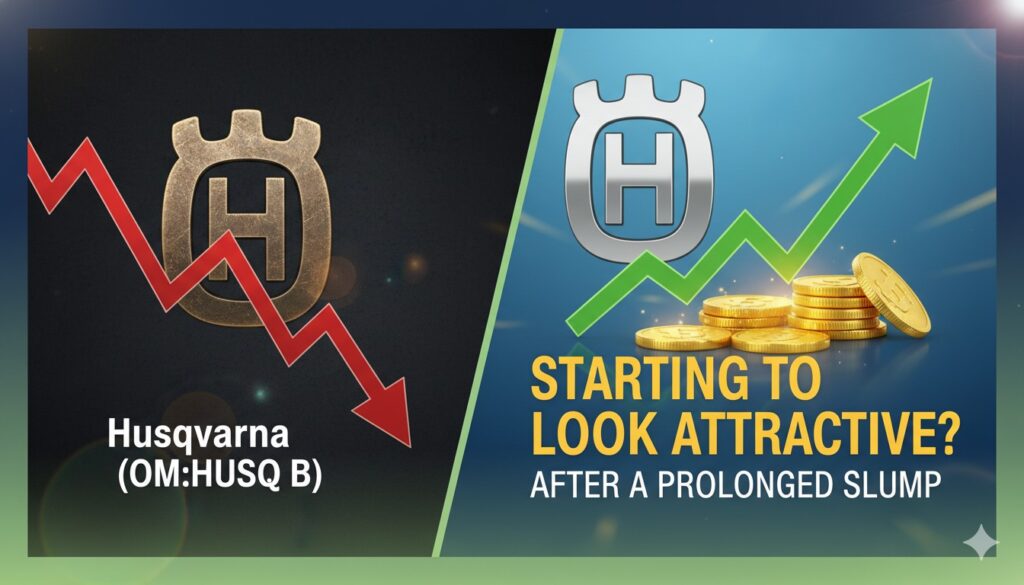 Husqvarna stock performance chart after price decline