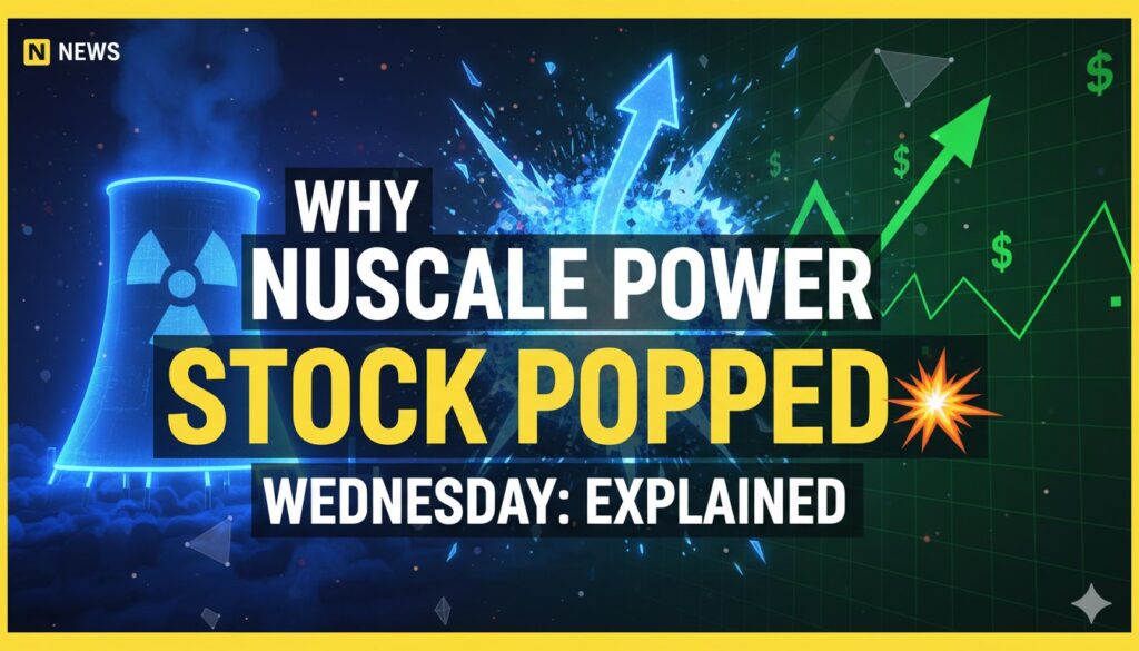 Graph showing upward trend in NuScale Power stock price amid nuclear industry developments