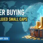 Stock market chart showing upward trends with insider buying icons on small-cap company symbols in February 2026