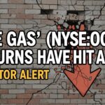 Line chart depicting ONE Gas stock price and ROCE trends over five years