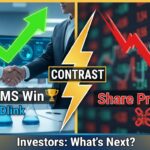 Alt Text for featured image : Stock chart of Veeva Systems (VEEV) showing recent price weakness alongside a digital representation of cloud-based quality management system interface