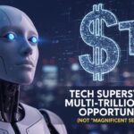 Futuristic autonomous Uber vehicle navigating city street at night with glowing lights