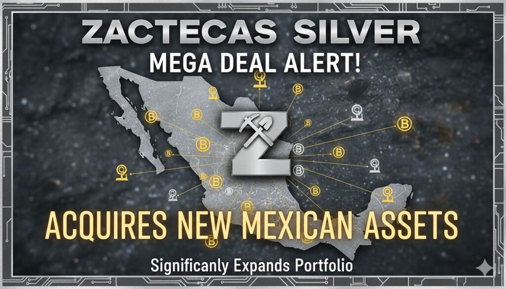 Map highlighting Zacatecas Silver's expanded exploration assets in Sonora and Oaxaca, Mexico, following acquisition from Heliostar Metals